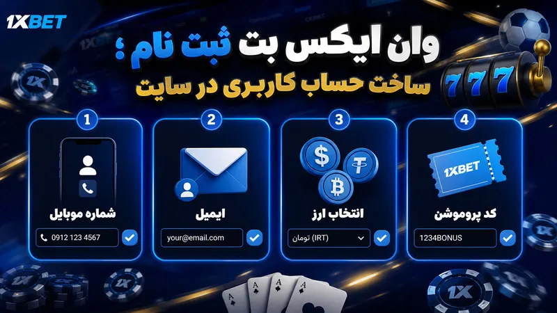 وان ایکس بت ثبت نام؛ ساخت حساب کاربری در سایت
