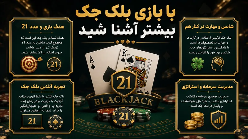 با بازی بلک جک بیشتر آشنا شید