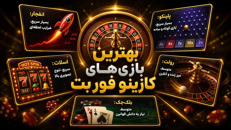 بهترین بازی های کازینو آنلاین فور بت