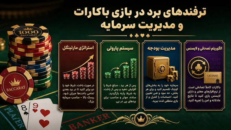 ترفندهای برد در بازی باکارات و مدیریت سرمایه