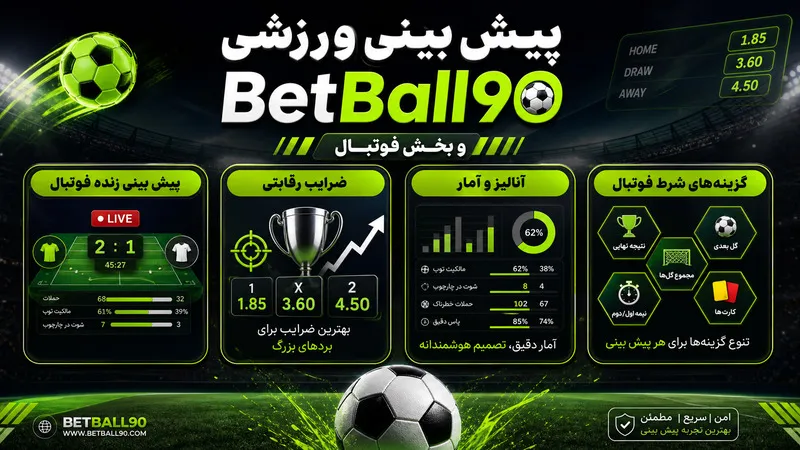 پیش بینی ورزشی BetBall90 و بخش فوتبال