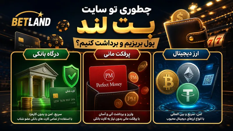 چطوری تو سایت بت لند پول بریزیم و برداشت کنیم؟