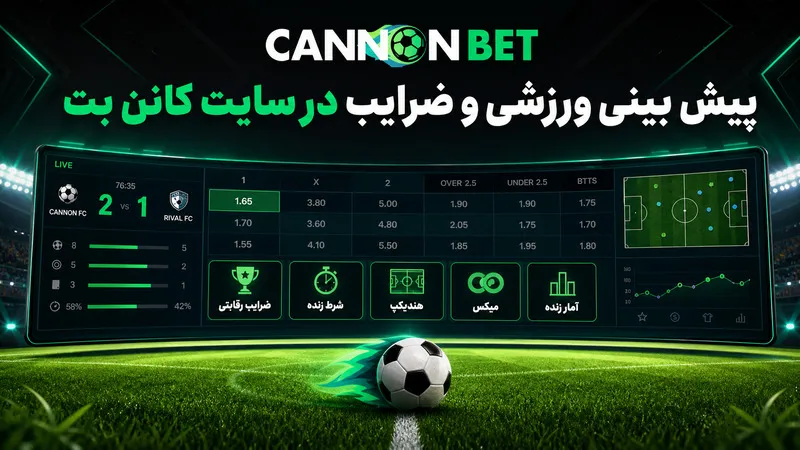 پیش بینی ورزشی و ضرایب در سایت کانن بت