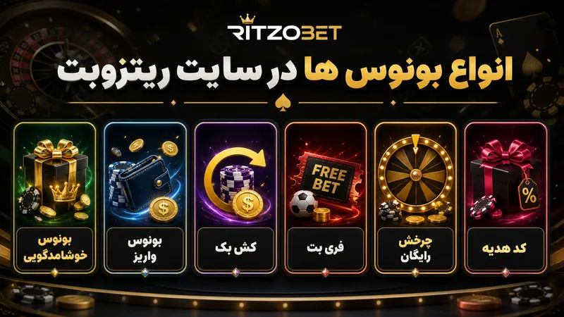انواع بونوس ها در سایت ریتزوبت